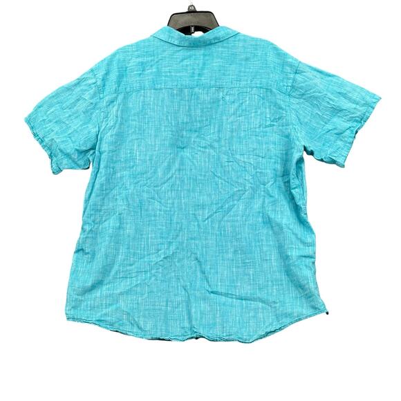 Columbia Shirt Mens XL Blue Button Up Regular Fit 100%‎ Cotton Travel Casual - Picture 5 of 6